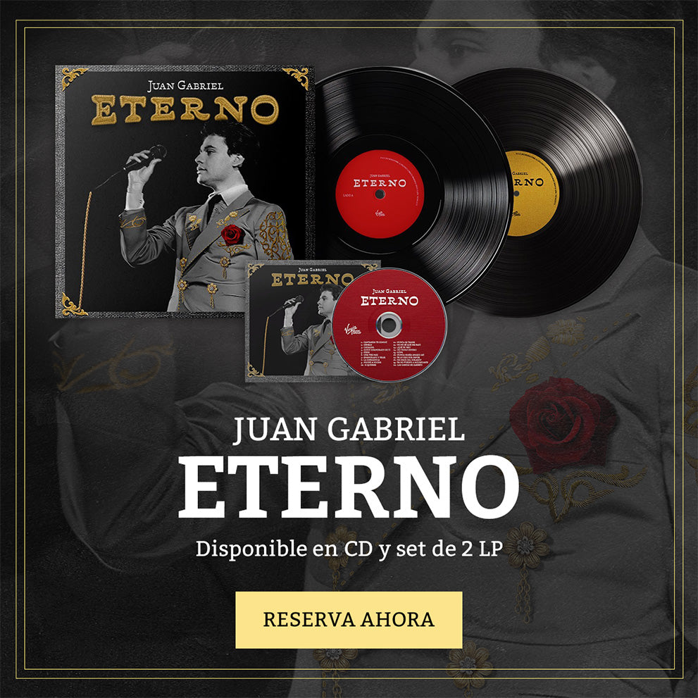 ¡Juan Gabriel Eterno ya disponible para pre-pedido en CD y set de 2 LP!