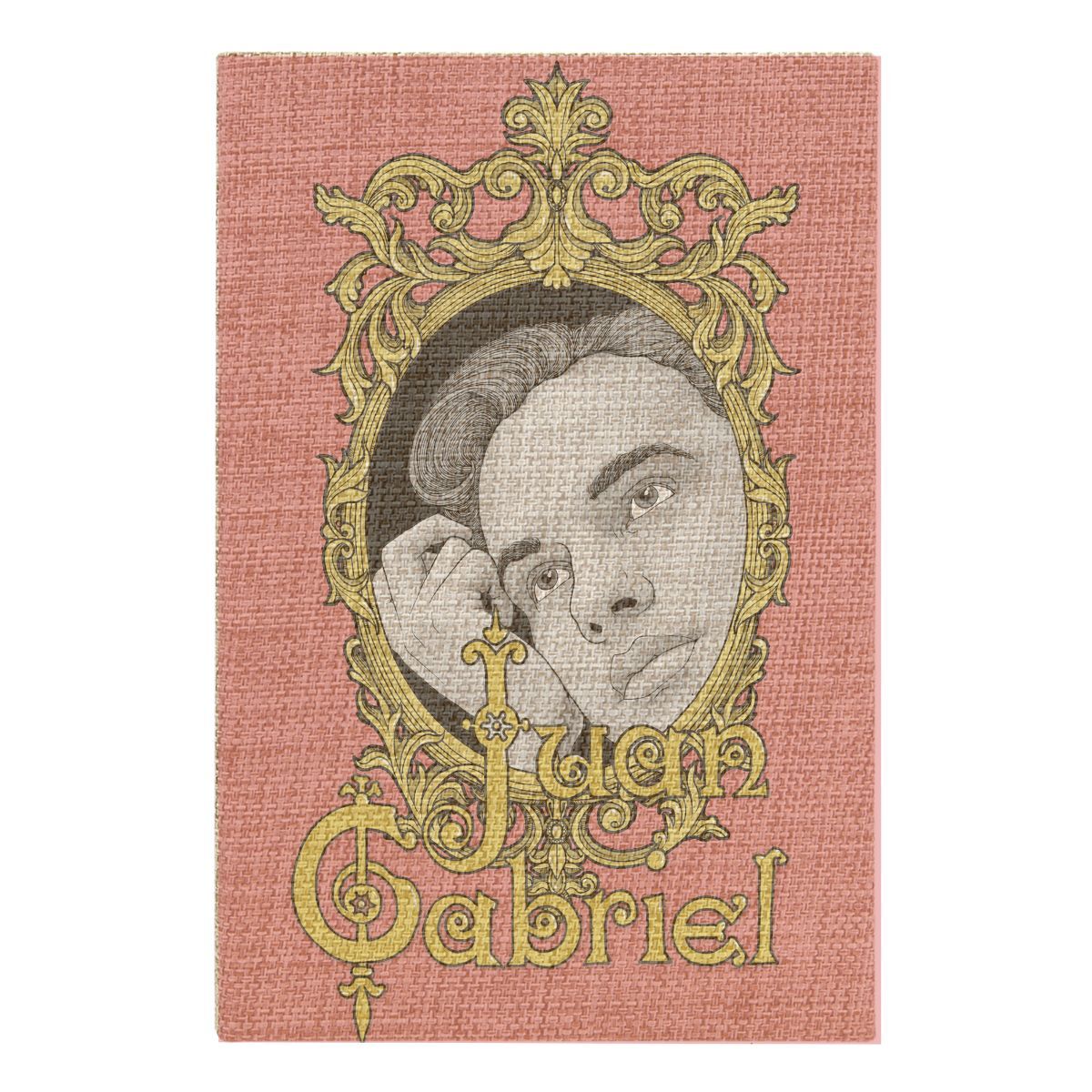 Crest Burlap Journal