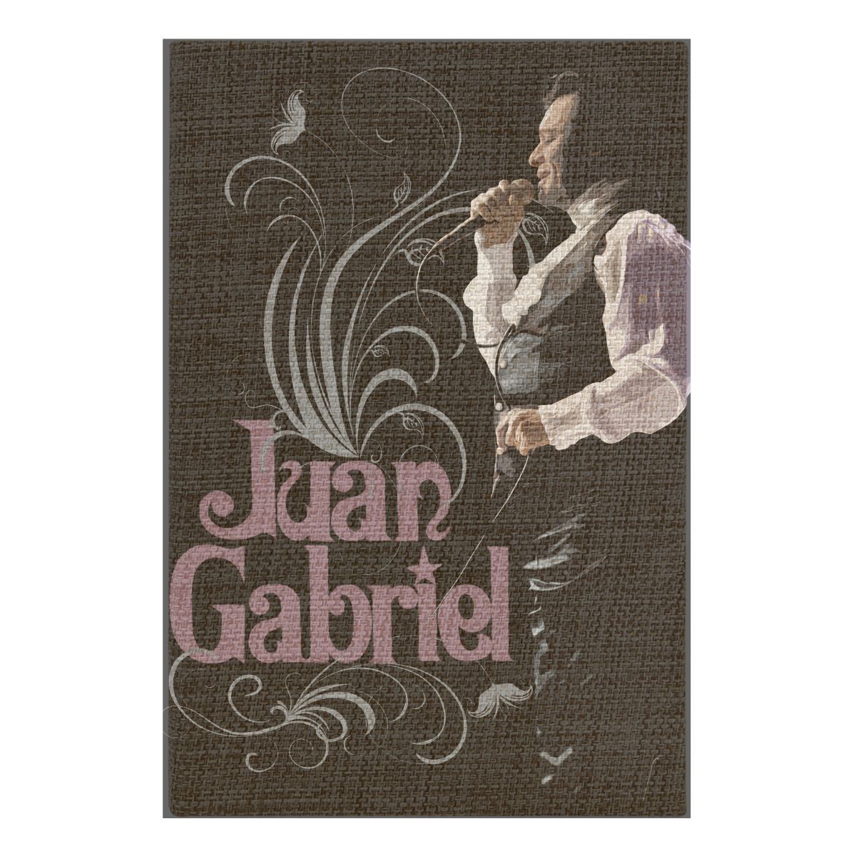 Flourish Burlap Journal