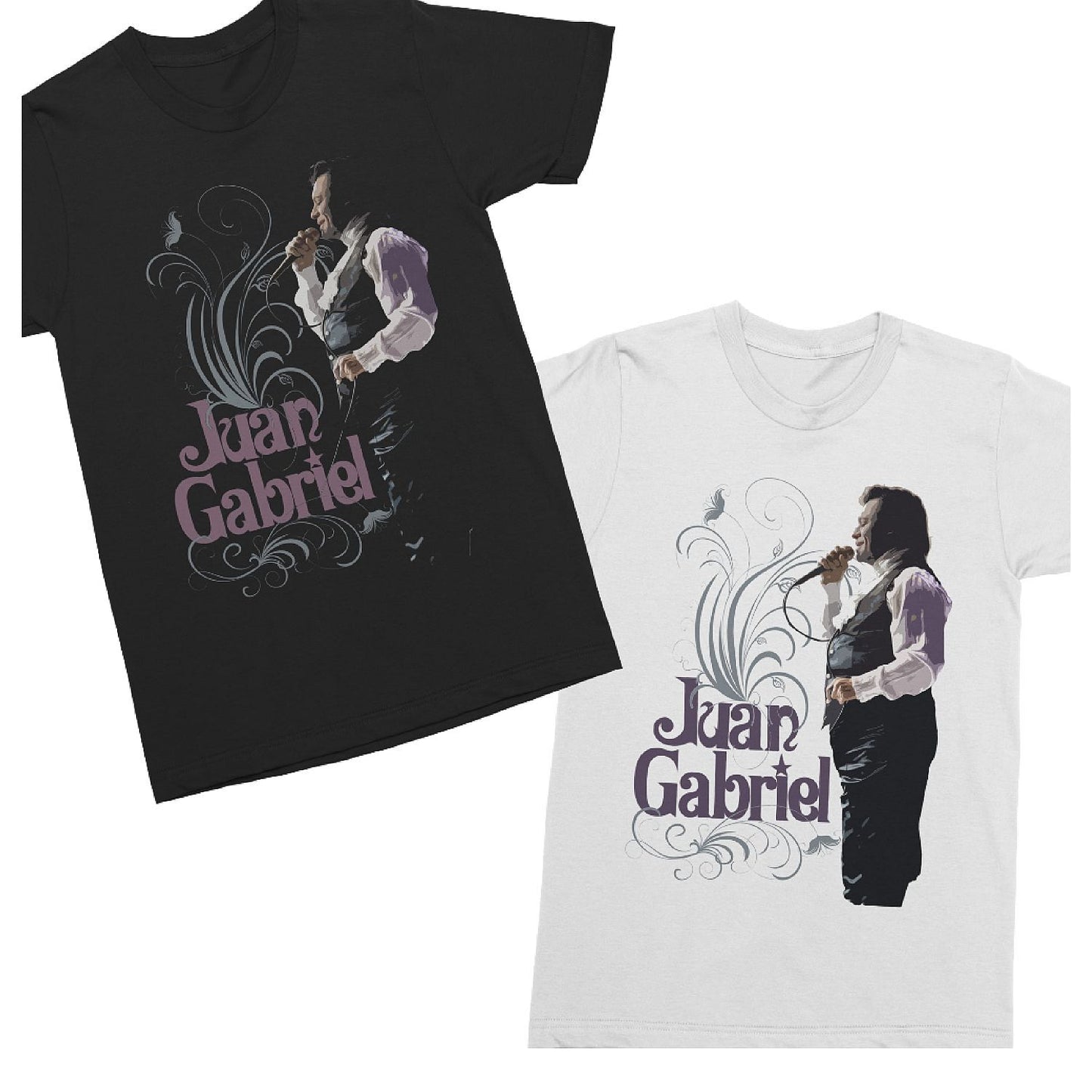 Juan Gabriel Live Flourish White T-shirt