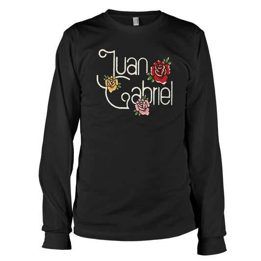 Camiseta de manga larga negra Juan Gabriel Roses
