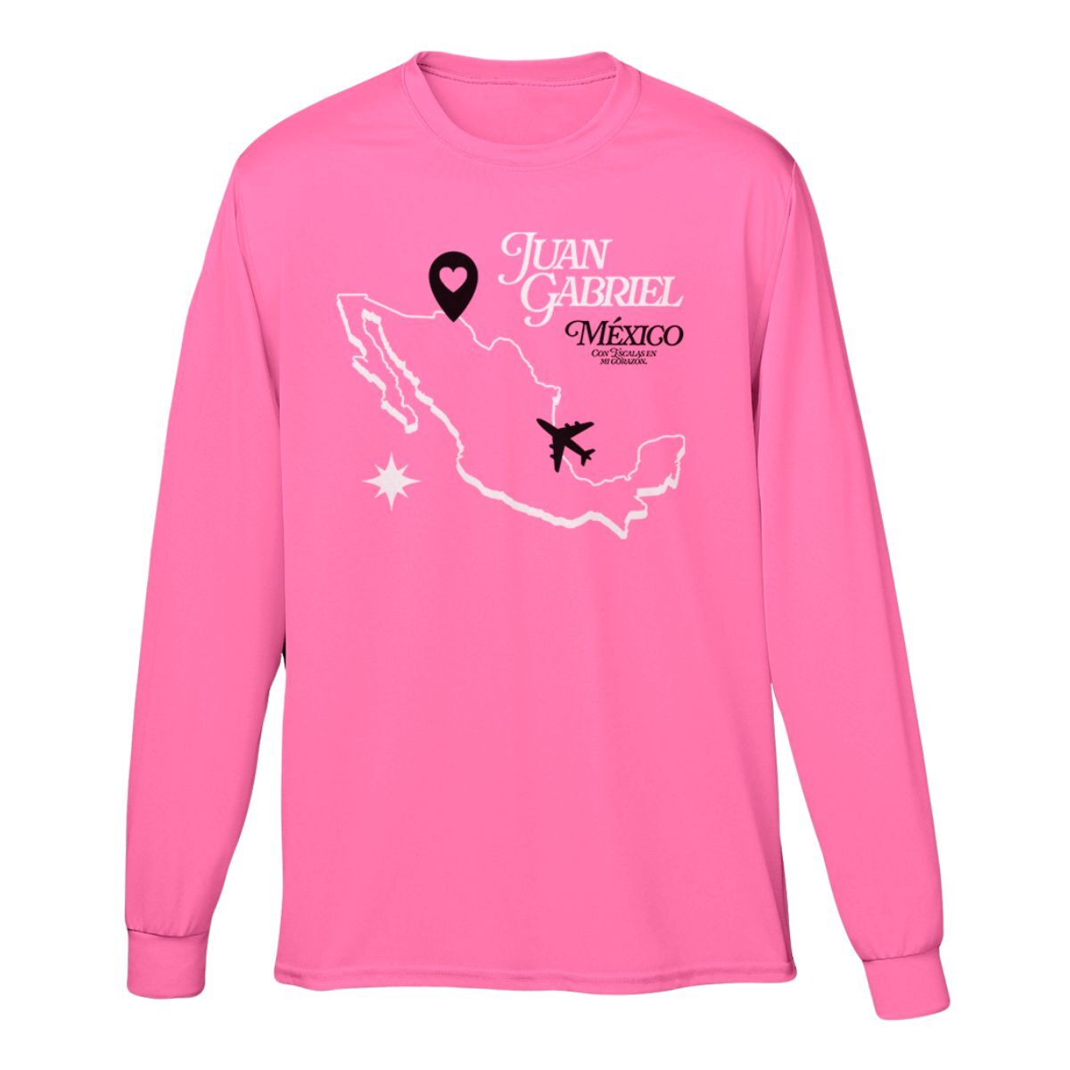 Camiseta de manga larga con mapa