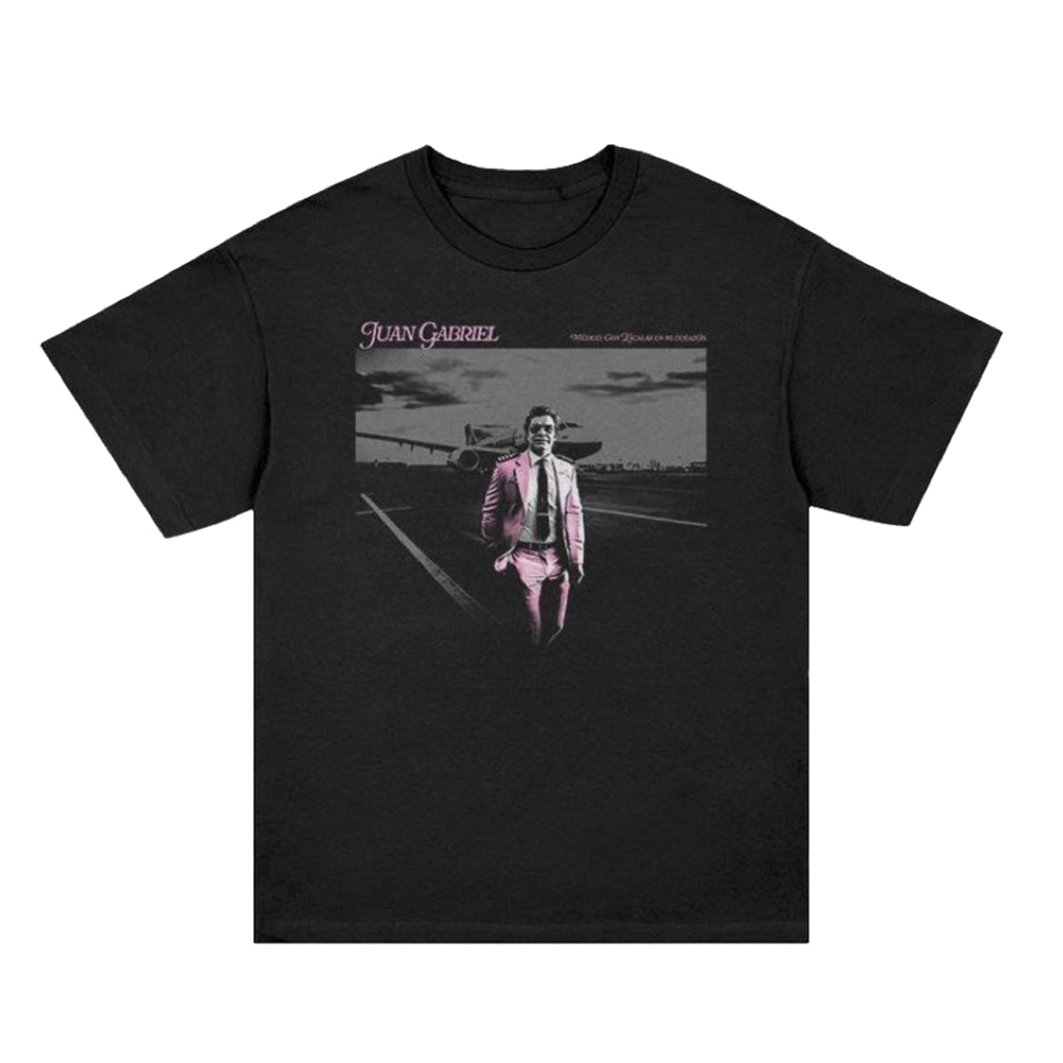 Escalas Pink On Black T-Shirt